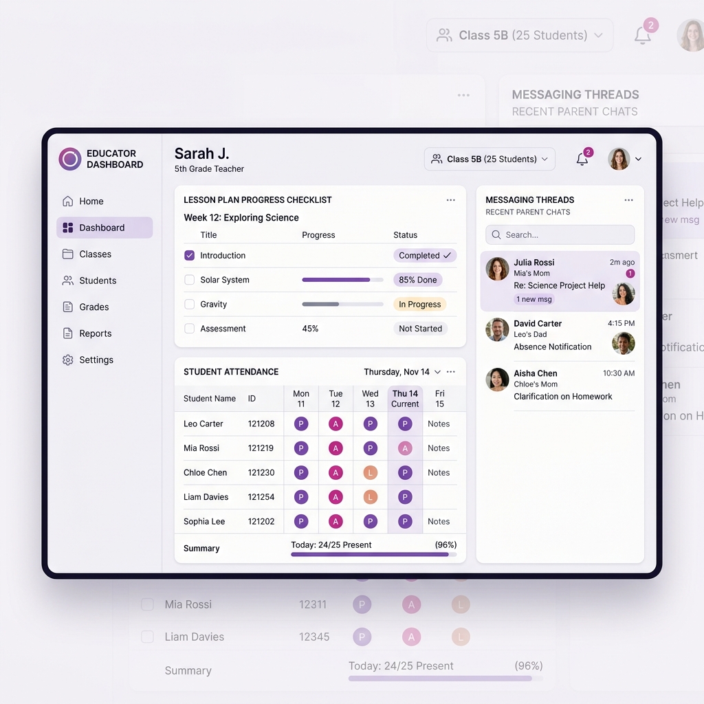 Teacher Classroom Dashboard
